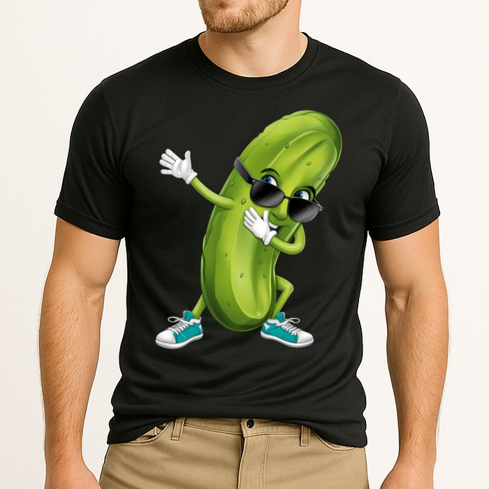 Funny Dabbing Pickle Dancing Cucumber Lover Funny Gift Performance Shirt