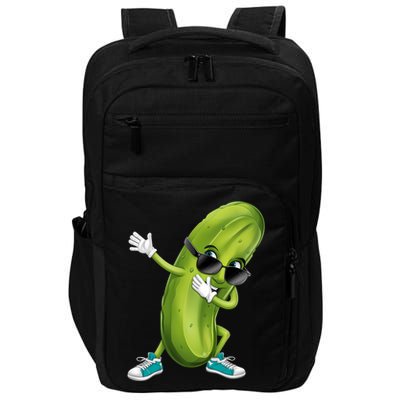 Funny Dabbing Pickle Dancing Cucumber Lover Funny Gift Impact Tech Backpack