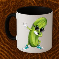 Funny Dabbing Pickle Dancing Cucumber Lover Funny Gift Mug