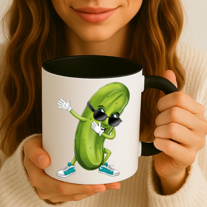Funny Dabbing Pickle Dancing Cucumber Lover Funny Gift Mug