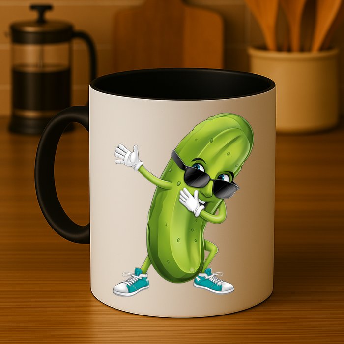 Funny Dabbing Pickle Dancing Cucumber Lover Funny Gift Mug