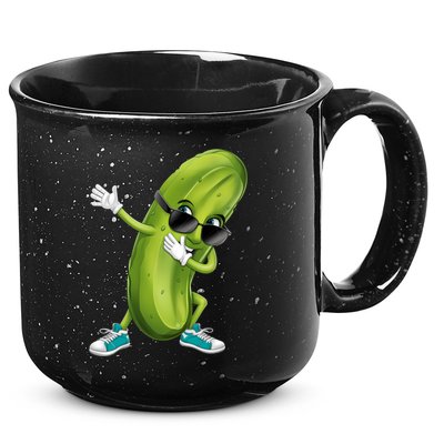 Funny Dabbing Pickle Dancing Cucumber Lover Funny Gift 15oz Campfire Ceramic Mug