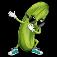 Funny Dabbing Pickle Dancing Cucumber Lover Funny Gift Flatbill Hat