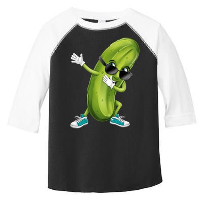Funny Dabbing Pickle Dancing Cucumber Lover Funny Gift Toddler Fine Jersey T-Shirt