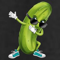 Funny Dabbing Pickle Dancing Cucumber Lover Funny Gift Golf Towel