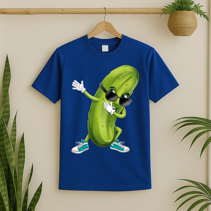 Funny Dabbing Pickle Dancing Cucumber Lover Funny Gift T-Shirt