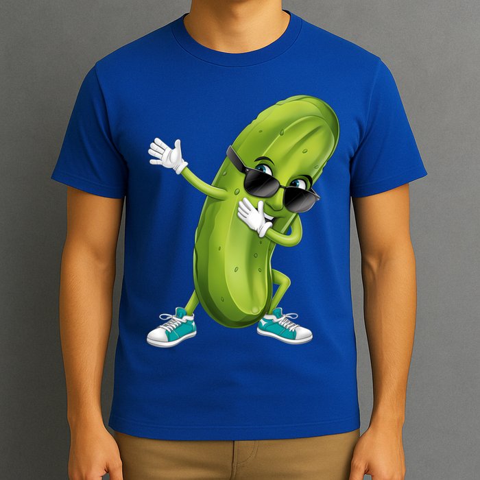 Funny Dabbing Pickle Dancing Cucumber Lover Funny Gift T-Shirt