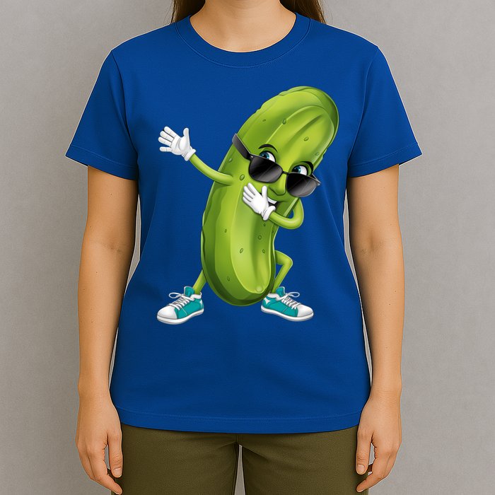 Funny Dabbing Pickle Dancing Cucumber Lover Funny Gift T-Shirt