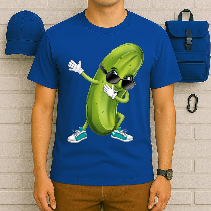 Funny Dabbing Pickle Dancing Cucumber Lover Funny Gift T-Shirt