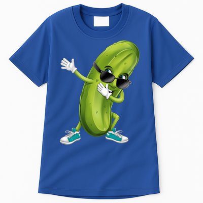 Funny Dabbing Pickle Dancing Cucumber Lover Funny Gift Tall T-Shirt