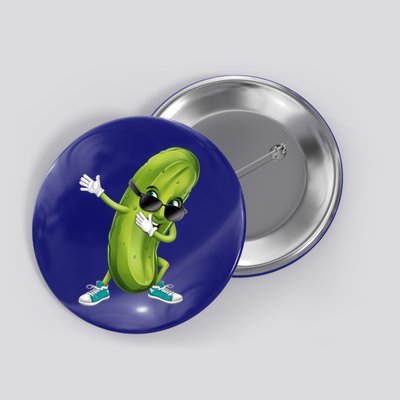 Funny Dabbing Pickle Dancing Cucumber Lover Funny Gift Button