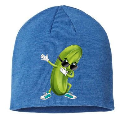 Funny Dabbing Pickle Dancing Cucumber Lover Funny Gift Sustainable Beanie