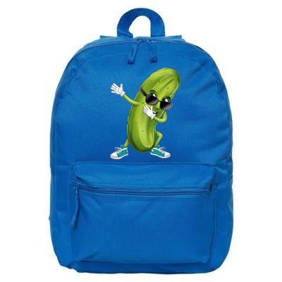 Funny Dabbing Pickle Dancing Cucumber Lover Funny Gift 16 in Basic Backpack