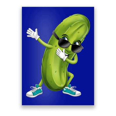 Funny Dabbing Pickle Dancing Cucumber Lover Funny Gift Poster