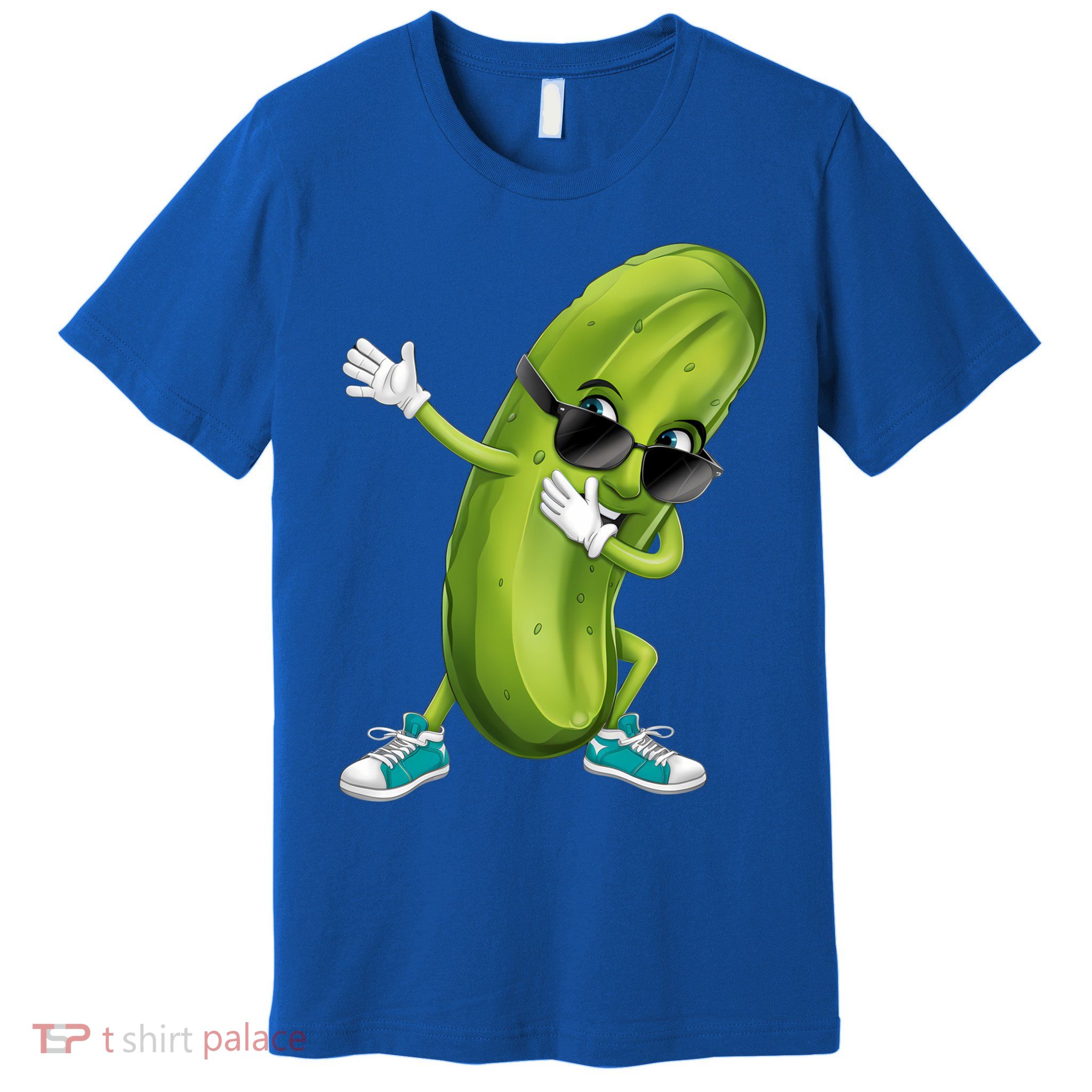 Funny Dabbing Pickle Dancing Cucumber Lover Funny Gift Premium T-Shirt