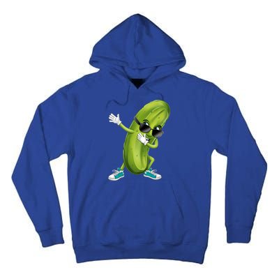 Funny Dabbing Pickle Dancing Cucumber Lover Funny Gift Tall Hoodie