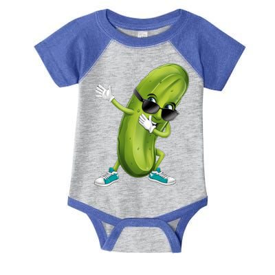 Funny Dabbing Pickle Dancing Cucumber Lover Funny Gift Infant Baby Jersey Bodysuit