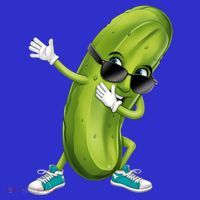 Funny Dabbing Pickle Dancing Cucumber Lover Funny Gift Womens T-Shirt