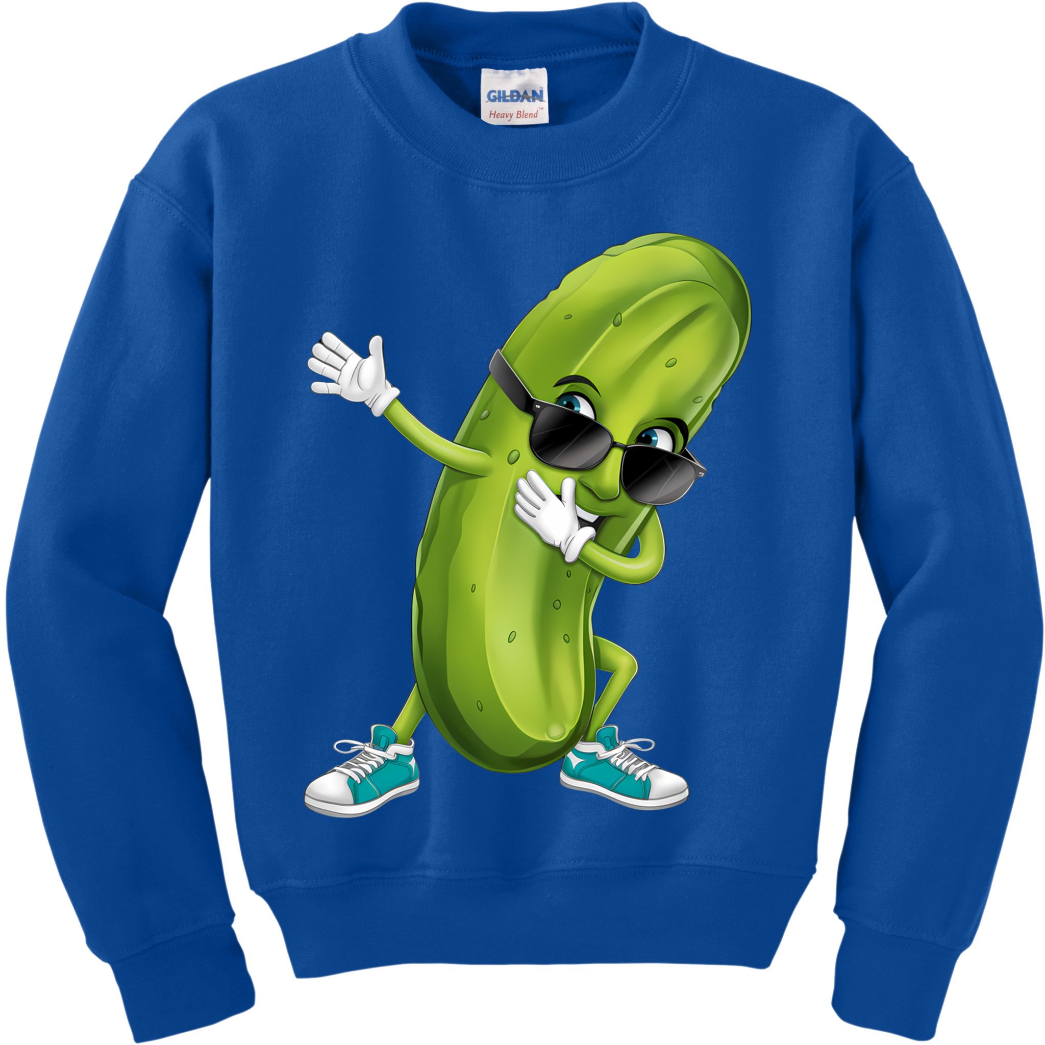 Funny Dabbing Pickle Dancing Cucumber Lover Funny Gift Kids Sweatshirt