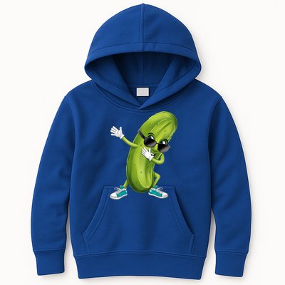 Funny Dabbing Pickle Dancing Cucumber Lover Funny Gift Kids Hoodie
