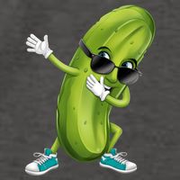 Funny Dabbing Pickle Dancing Cucumber Lover Funny Gift Vector Backpack