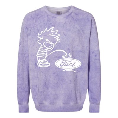 Fuct Dsm Pee Boy Colorblast Crewneck Sweatshirt