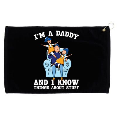 Fathers Day Papa Best Dad Ever Fatherhood Daddy Gift Grommeted Golf Towel