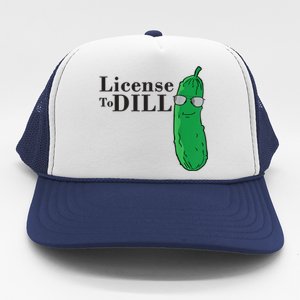 Funny Dill Pickle Gift Trucker Hat