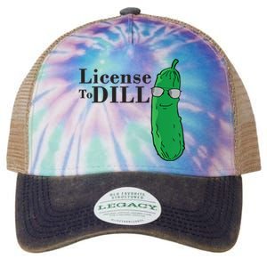 Funny Dill Pickle Gift Legacy Tie Dye Trucker Hat