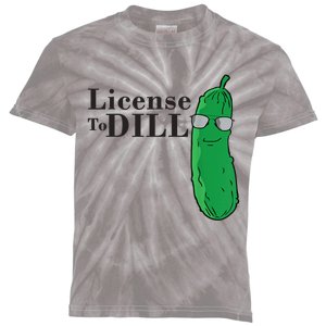 Funny Dill Pickle Gift Kids Tie-Dye T-Shirt