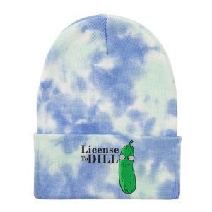 Funny Dill Pickle Gift Tie Dye 12in Knit Beanie