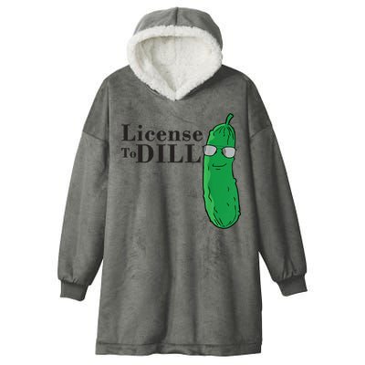 Funny Dill Pickle Gift Hooded Wearable Blanket