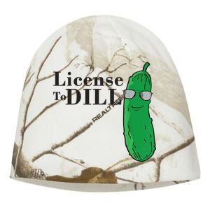 Funny Dill Pickle Gift Kati - Camo Knit Beanie