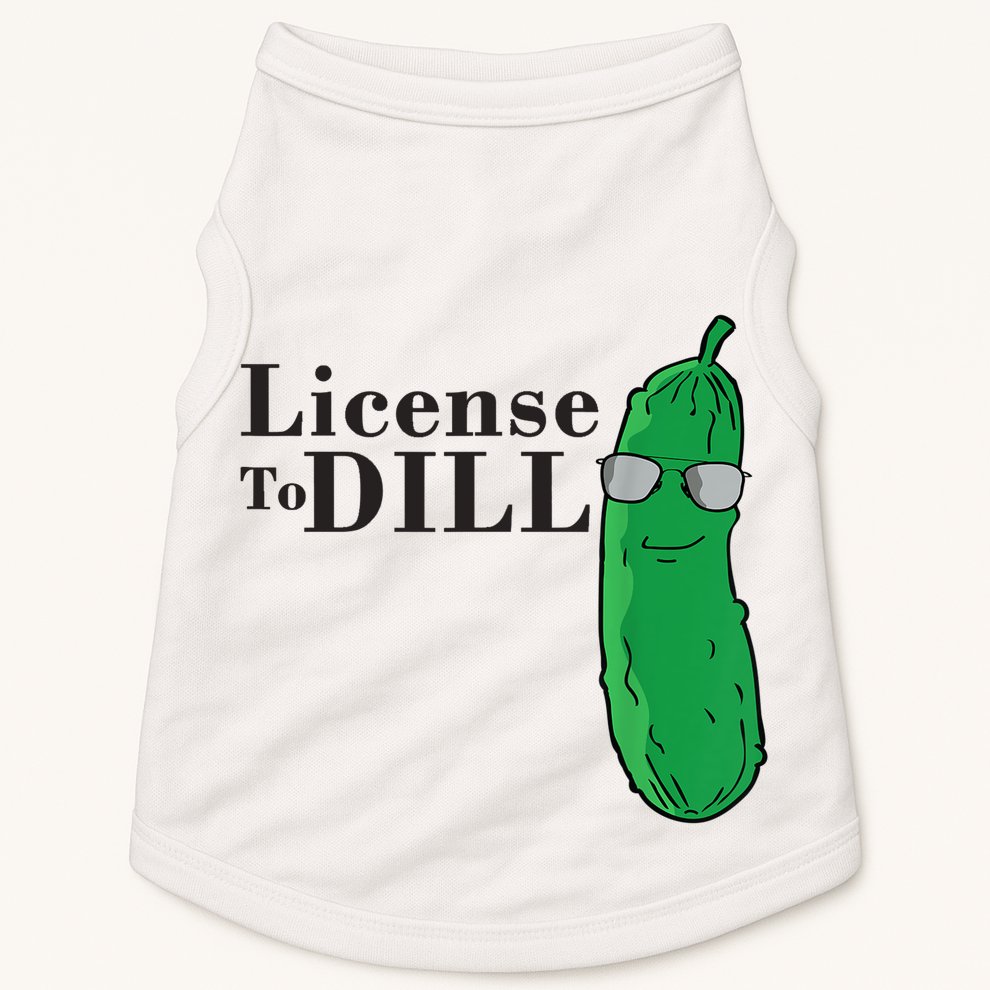 Funny Dill Pickle Gift Doggie Tank