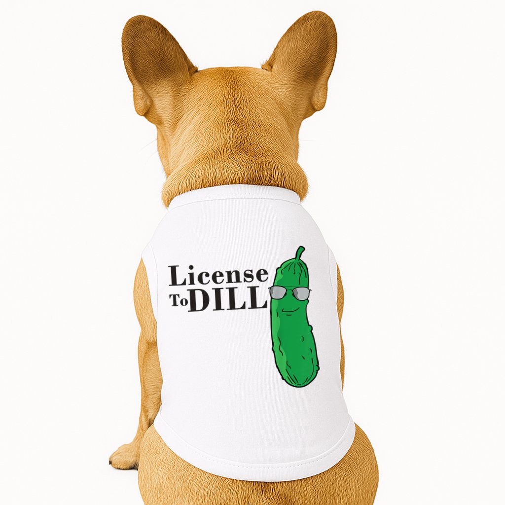 Funny Dill Pickle Gift Doggie Tank