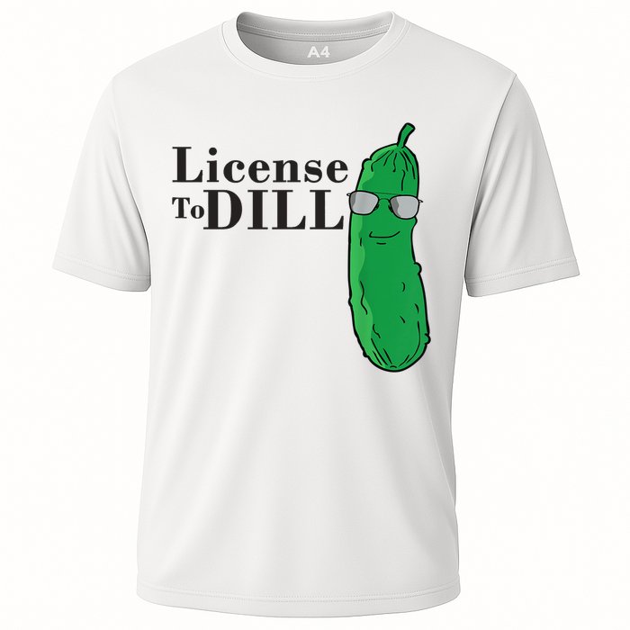 Funny Dill Pickle Gift Cooling Performance Crew T-Shirt