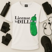 Funny Dill Pickle Gift Cooling Performance Crew T-Shirt