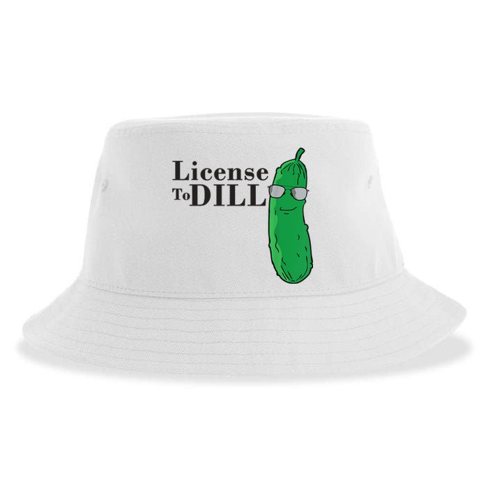 Funny Dill Pickle Gift Sustainable Bucket Hat