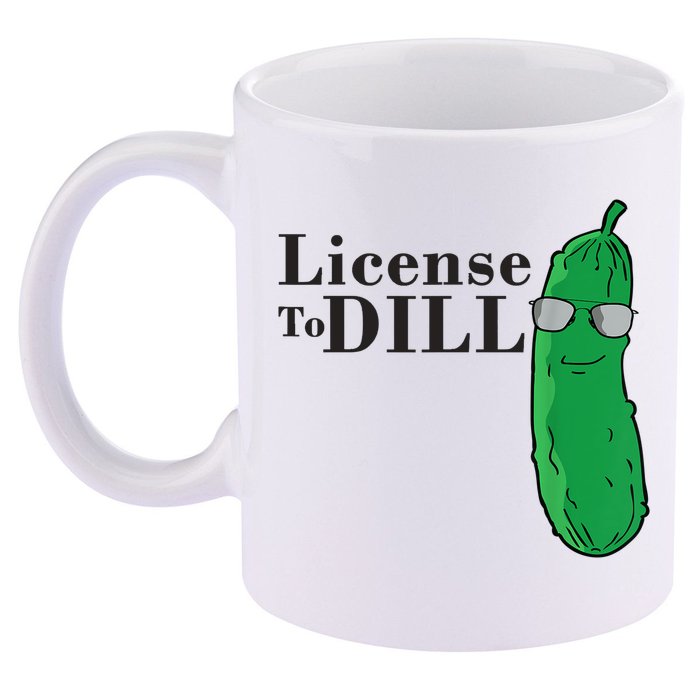 Funny Dill Pickle Gift 11oz C Handle Ceramic Mug