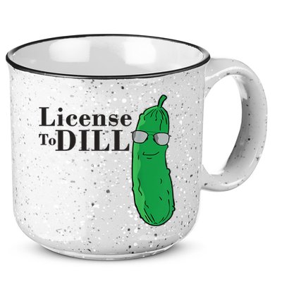 Funny Dill Pickle Gift 15oz Campfire Ceramic Mug