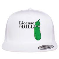 Funny Dill Pickle Gift Flat Bill Trucker Hat