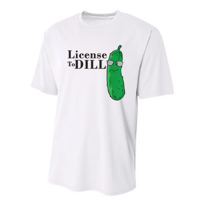 Funny Dill Pickle Gift Youth Performance Sprint T-Shirt