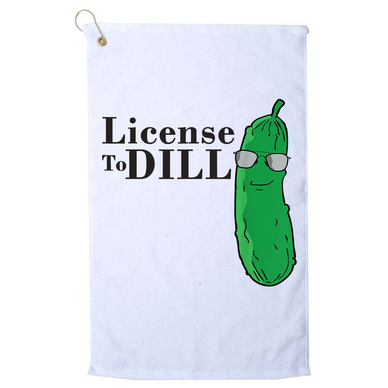 Funny Dill Pickle Gift Golf Towel