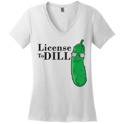 Funny Dill Pickle Gift Women's V-Neck T-Shirt