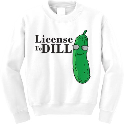 Funny Dill Pickle Gift Kids Sweatshirt
