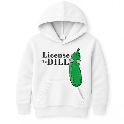 Funny Dill Pickle Gift Kids Hoodie