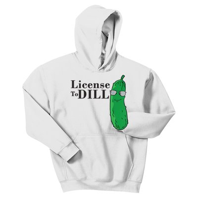 Funny Dill Pickle Gift Kids Hoodie