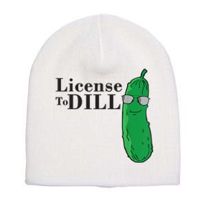 Funny Dill Pickle Gift Short Acrylic Beanie