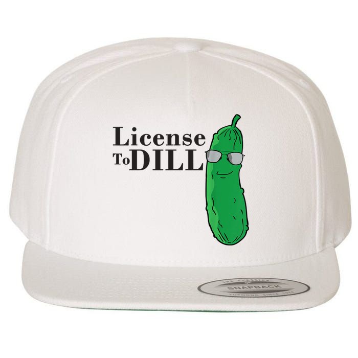 Funny Dill Pickle Gift Wool Snapback Cap