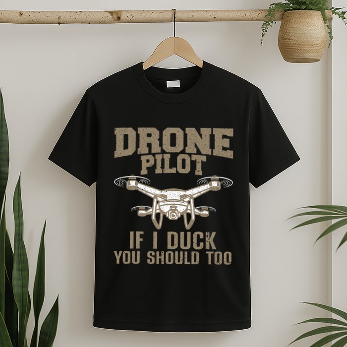 Funny Drone Pilot Design For Drone Operator T-Shirt